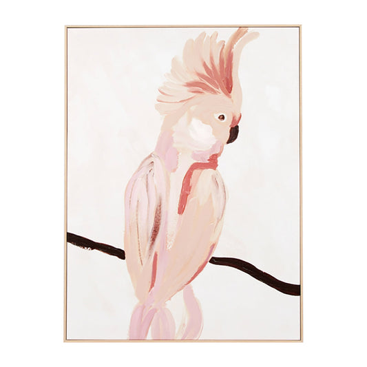 Cockatoo Portrait 1 Framed Canvas