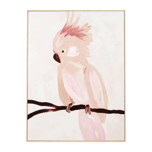 Cockatoo Portrait 2 Framed Canvas