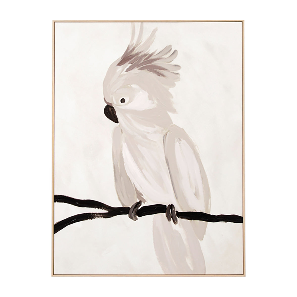 Cockatoo Portrait 2 Framed Canvas