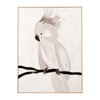 Cockatoo Portrait 2 Framed Canvas