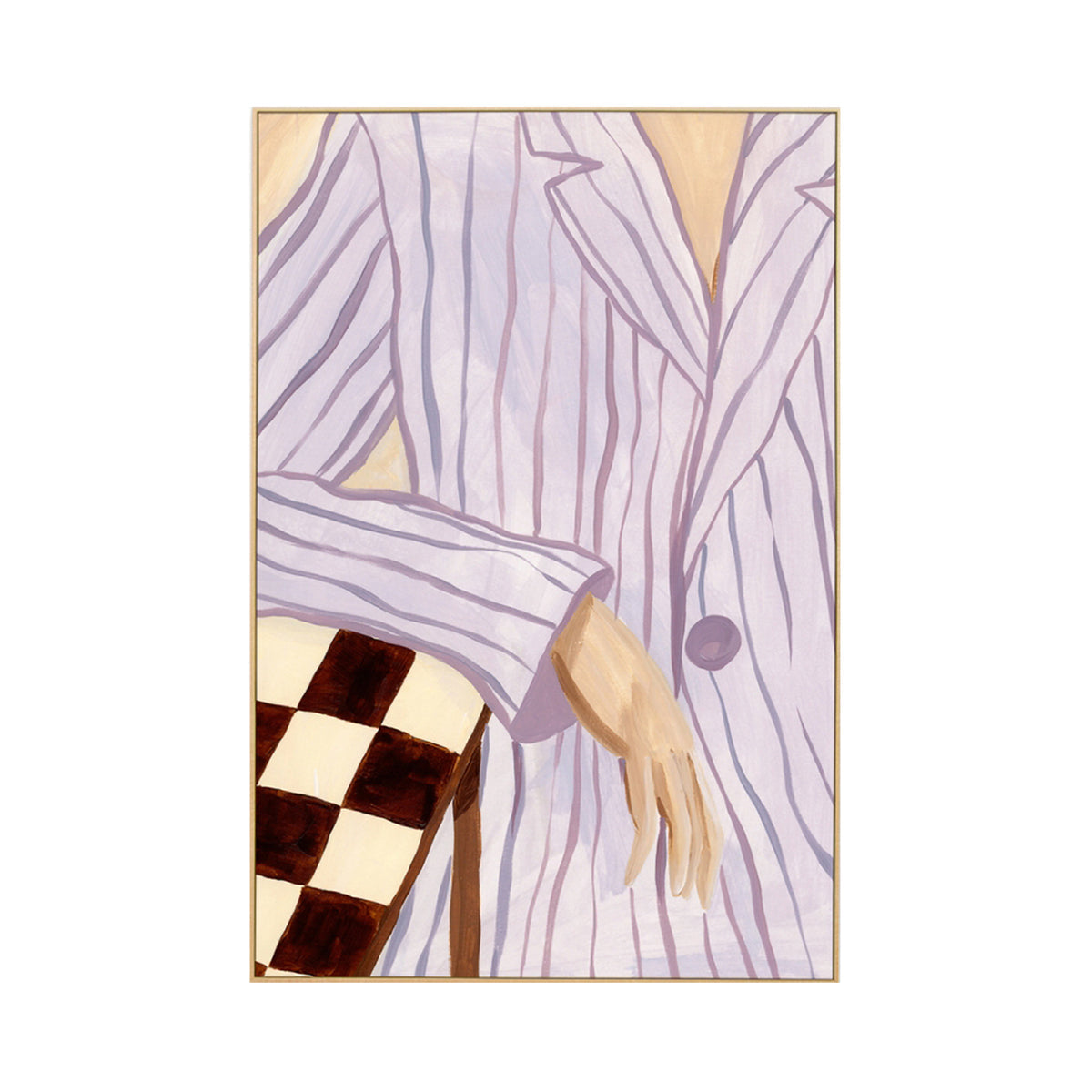Date Night Lilac Portrait Art Print