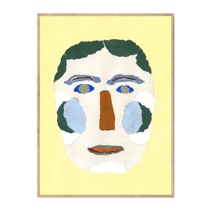 Blue Cheek Portrait Print