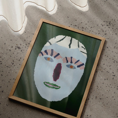 Bright Hair Portrait Print