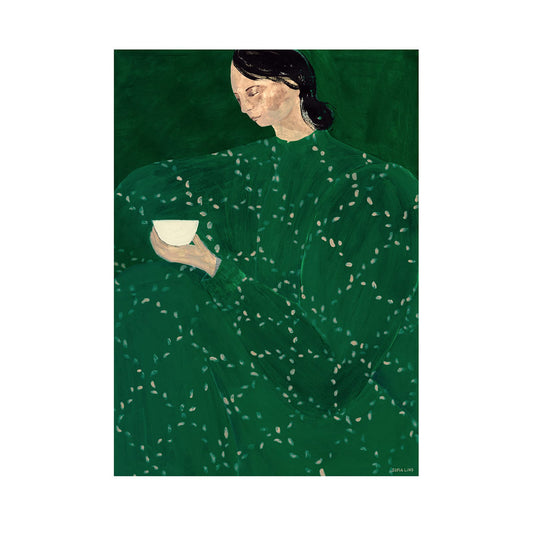 Coffee Alone at Place De Clichy Print