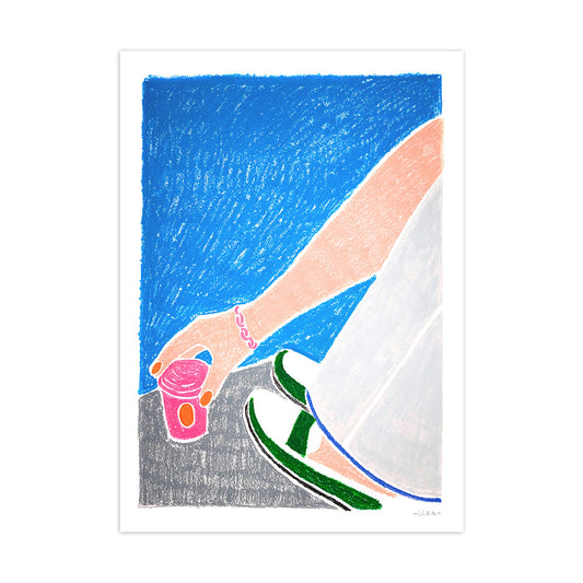 Cafe au Parc Print