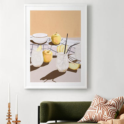 Apple Juice Portrait Art Print