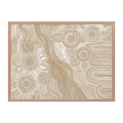Bila III Neutral Landscape Art Print