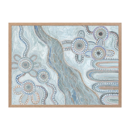 Bila IV Light Blue Landscape Art Print
