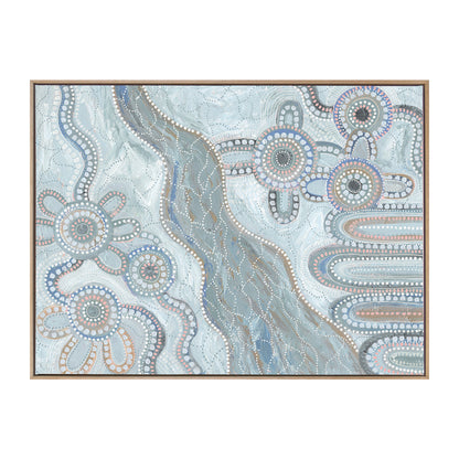 Bila IV Light Blue Landscape Art Print