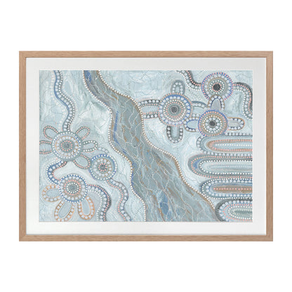 Bila IV Light Blue Landscape Art Print