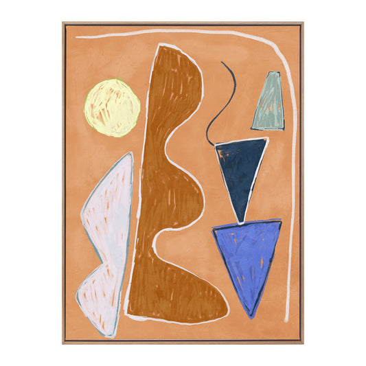 Desert Geo II Portrait Art Print