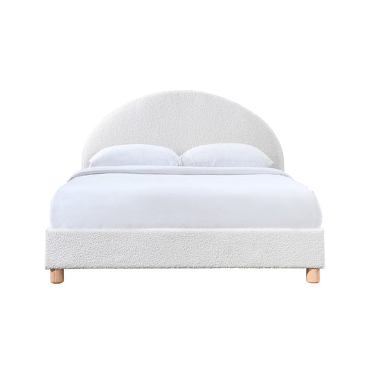 Archie Boucle Double Bed (White)