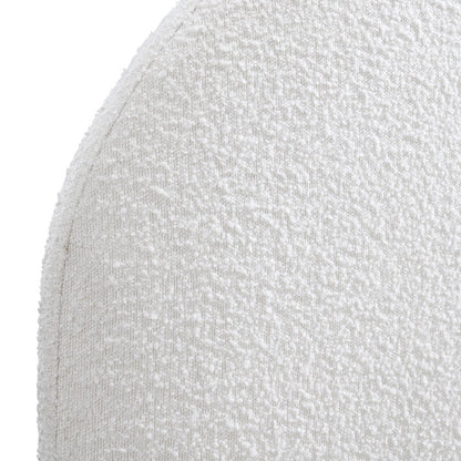 Archie Boucle Double Bed (White)