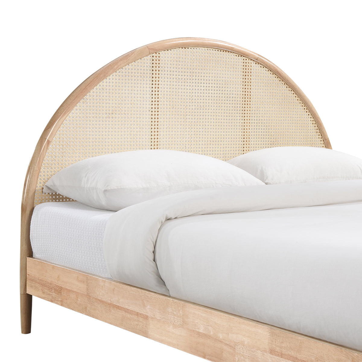 Avery Arch Rattan Double Bed (Natural)