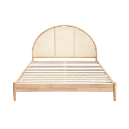 Avery Arch Rattan Double Bed (Natural)