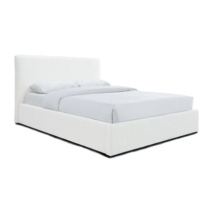 Dane Boucle Double Bed (White)