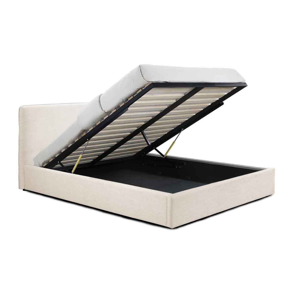 Dane Storage King Bed (Cream)