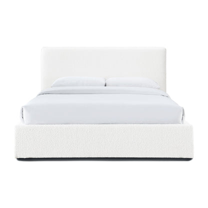 Dane Boucle Queen Bed (White)