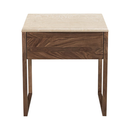 Avalon Travertine Bedside Table