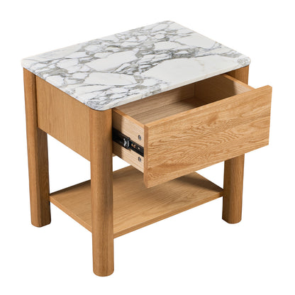 Camille Natural Stone Bedside Table