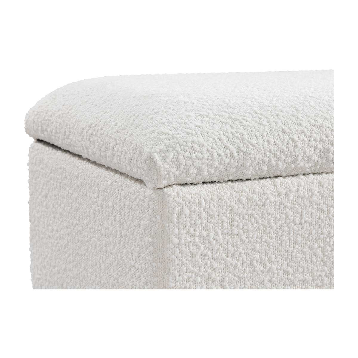 Charlotte Boucle Storage Bench