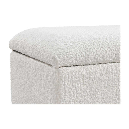 Charlotte Boucle Storage Bench