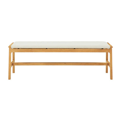 Aura Fabric Bench (Oak)