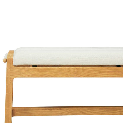 Aura Fabric Bench (Oak)