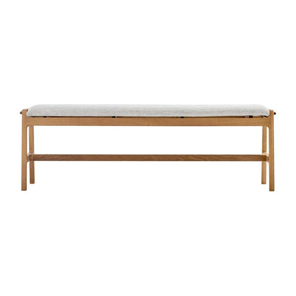 Aura Fabric Bench (Oak)