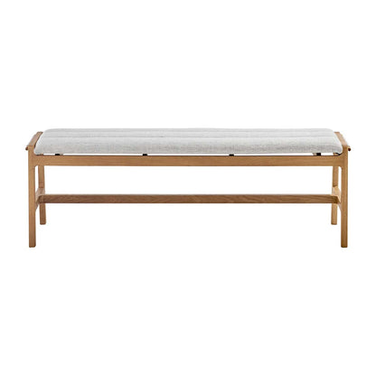 Aura Fabric Bench (Oak)
