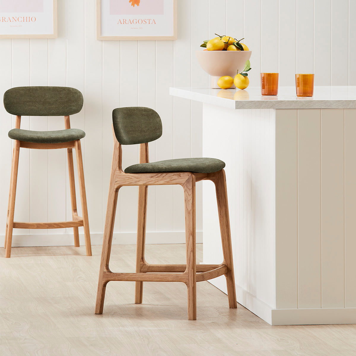 Alaska Fabric Bar Stool