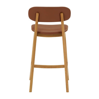 Alaska Leather Bar Stool