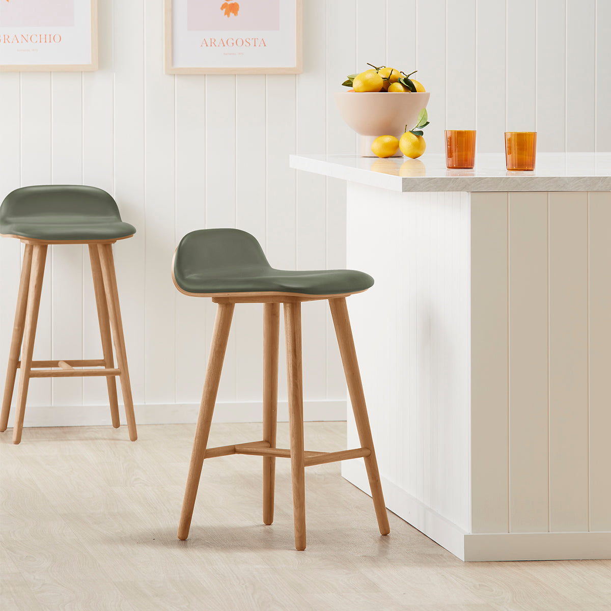 Capa Fabric Bar Stool