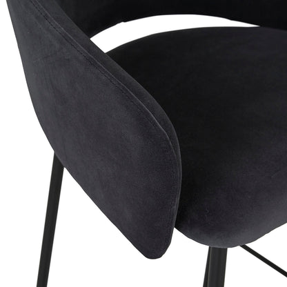 Asher Velvet Bar Stool (65cm)