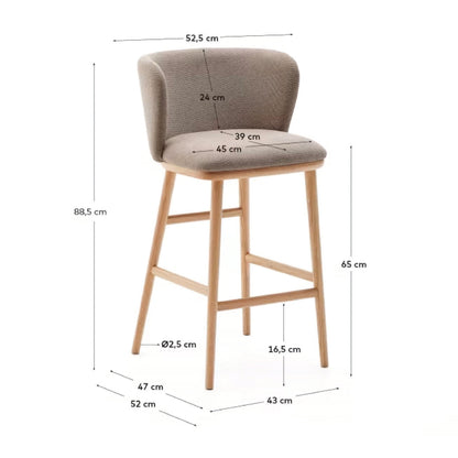 Ciselia Fabric Stool