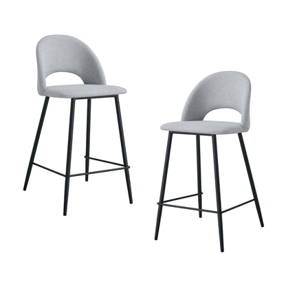 Asta Fabric Bar Stool (Set of 2)