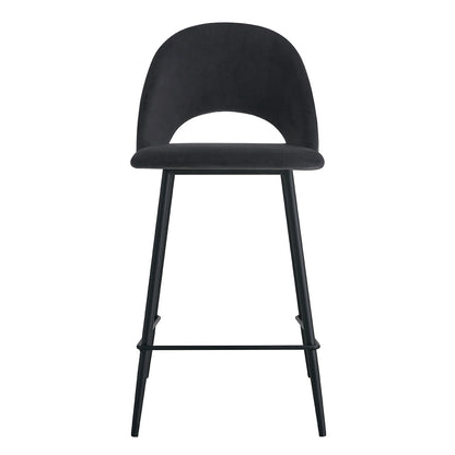 Asta Velvet Bar Stool (Set of 2)