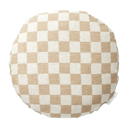 Check Round Cushion