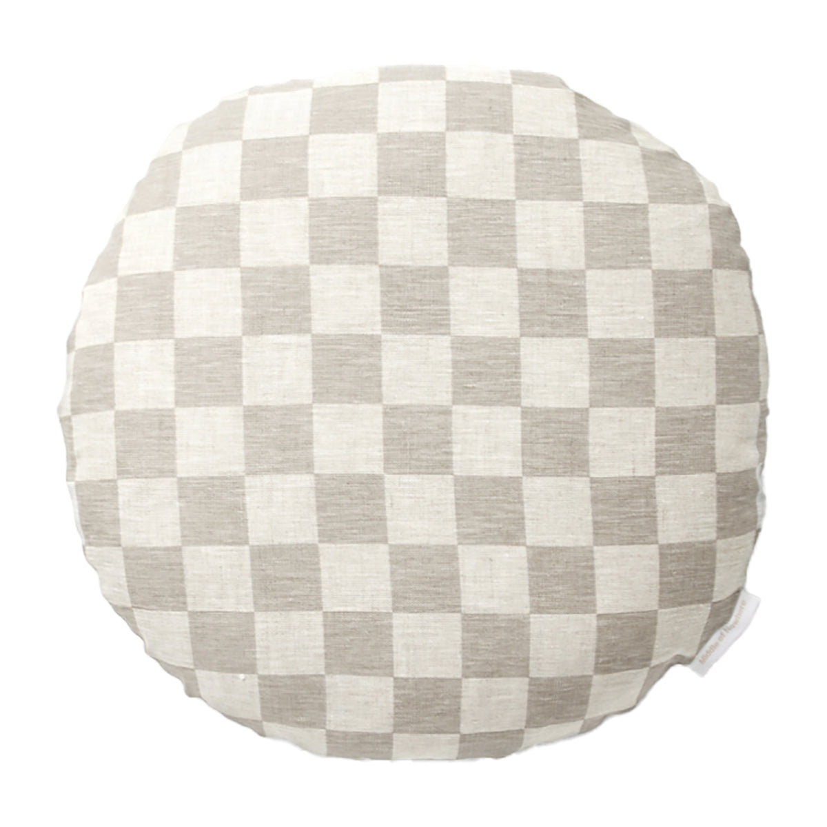 Check Round Cushion