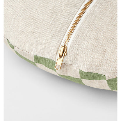 Check Round Cushion