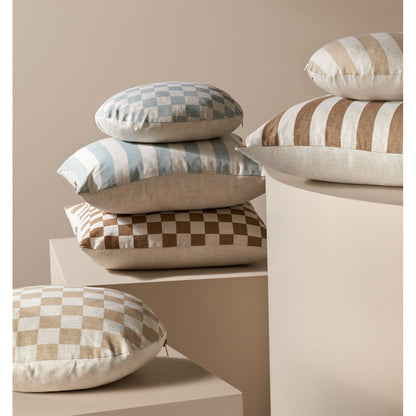 Check Round Cushion