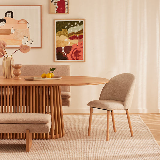 Chloe Boucle Dining Chair