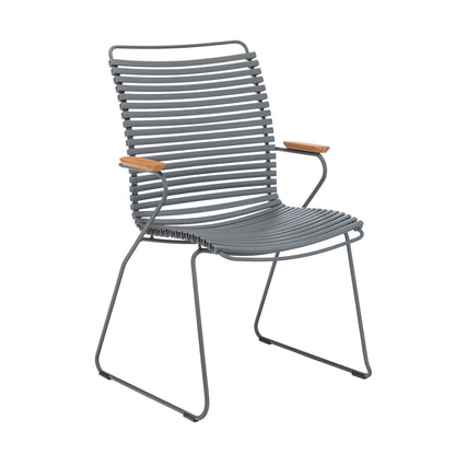 Click Outdoor Dining Chair with Armrest