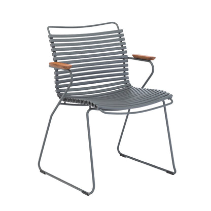 Click Outdoor Dining Chair with Armrest