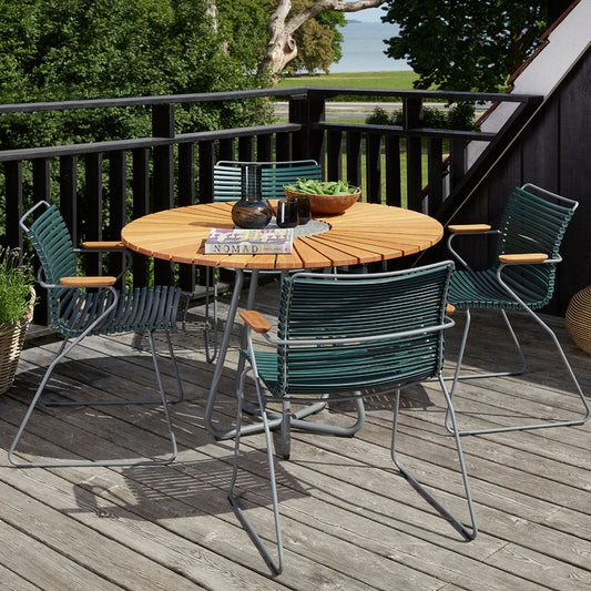 Click Outdoor Dining Chair with Armrest