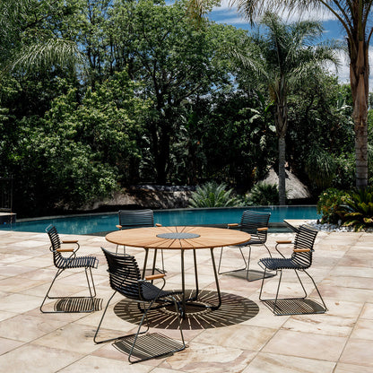 Click Outdoor Dining Chair with Armrest