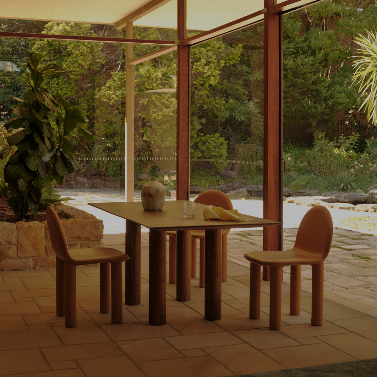 Arch Leather Dining Chair