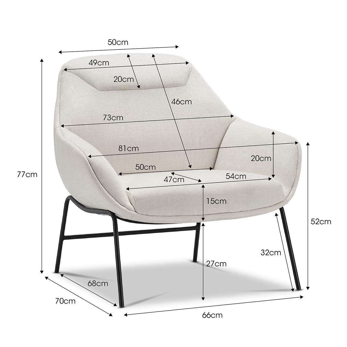 Designer Fabric Armchair