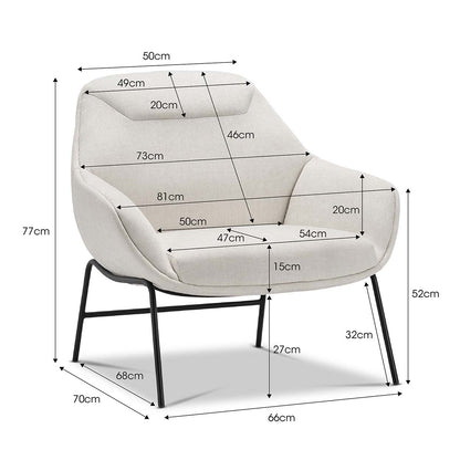 Designer Fabric Armchair