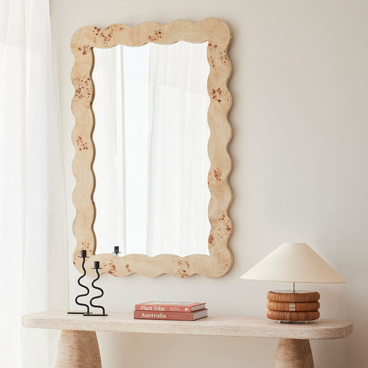 Carmella Burlwood Wall Mirror (80 x 120cm)